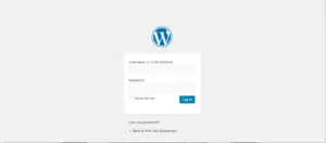 Creating a website for your business wp login